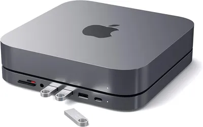 Immagine prodotto di Satechi Stand Hub in alluminio per Apple Mac Mini - Space Gray (grigio)