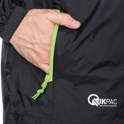 Immagine prodotto di Trespass - Giacca "Qikpac", impermeabile per uomo/donna unisex TP433 (3XL) (nero/rosso)