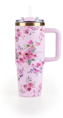 Produktbild von Thermobecher Rosmarino MegaCup Roses 870 ml – Pink