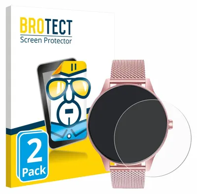 Produktbild von 2x Für TAOLOON Smartwatch 1.27" Schutzfolie BROTECT Displayschutz Display Schutz Folie Klar Transparent