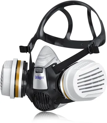 Produktbild von Dräger X-plore 3300 Maler Halbmasken-Set inkl. A2 P3 Kombi-Filter - Größen S/M/L - gegen Gase, Dämpfe, Fein-Staub und Partikel - Größe S