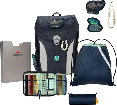 Produktbild von DerDieDas Schulranzen Set 5-tlg. ErgoFlex MAX Exklusiv ECO Blue Planet 2023