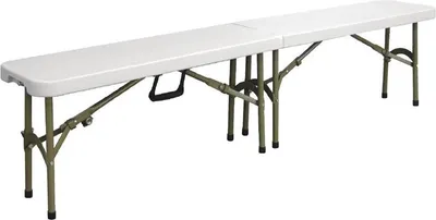 Immagine prodotto di Panca pieghevole Bolero, bianca, 183 cm, 1 pezzo