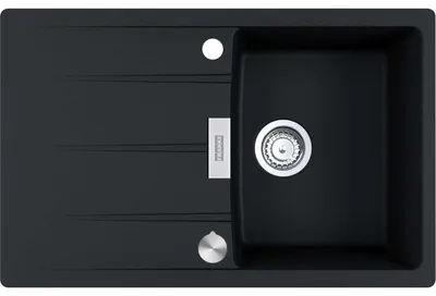 Obrázok produktu pre Franke Maris Centro vstavaný drez Fragranit drez CNG 611-78 Onyx gombík nerezová oceľ od 45 cm 114.0681.581