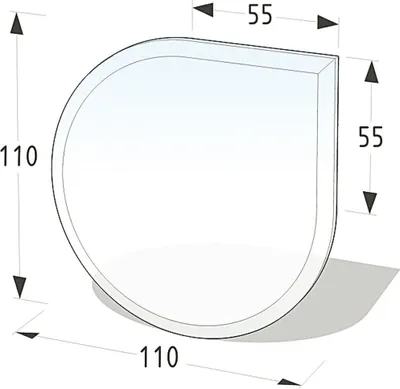Produktbild von Glasbodenplatte, Bodenschutzplatte Decor, Unterseite bedruckt