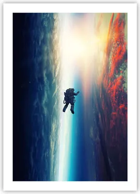 Produktbild von Poster - Poster ohne Rahmen - Kosmos Astronaut Planet - 50x70 cm - Wand Bild - Wanddeko - Wandbilder - Kunstposter - Wandposter - Bilder - Kunstdruck - Wanddekoration - Wandbild - P2XPA50x70-5049