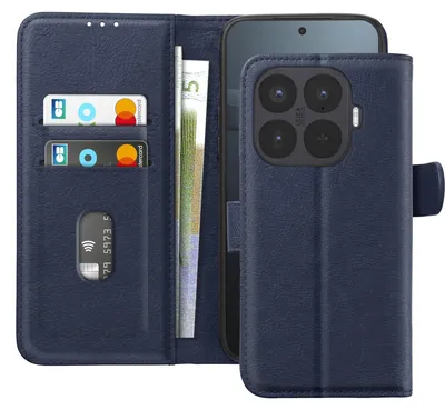 Immagine prodotto di Avizar, custodia tipo Chesterfield per Xiaomi 17T Pro, con portacarte e supporto, colore blu notte