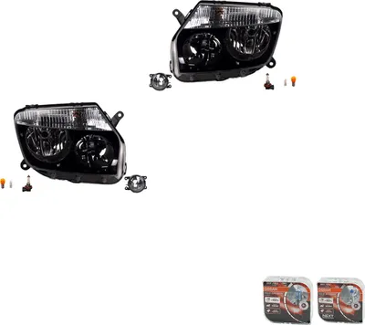 Obrázok produktu pre Reflektory + žiarovky Osram Night Breaker Laser, vhodné pre Dacia Duster (04/10 - 12/13), čísla dielov: 8200074008, 6202E1, 00006202E1, 6710027, 0000620639, 620639, 0000620662