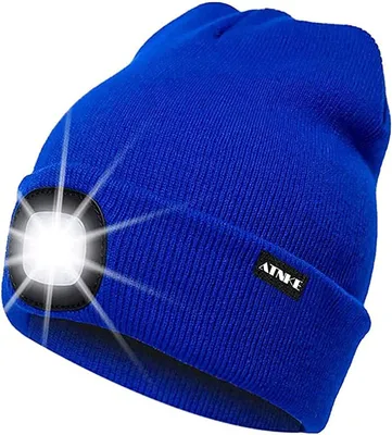 Produktbild von ATNKE LED Beleuchtete Mütze,Wiederaufladbare USB Laufmütze mit Licht Extrem Hell