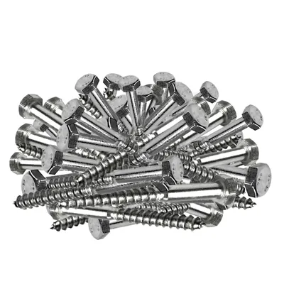 Immagine prodotto di Vite per legno a testa esagonale M8x80mm in acciaio inox DIN571 50 pz.