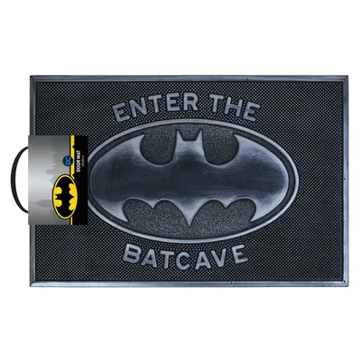 Image de Batman - paillasson "Welcome To The Batcave", caoutchouc PM1054 (taille unique) (Noir)