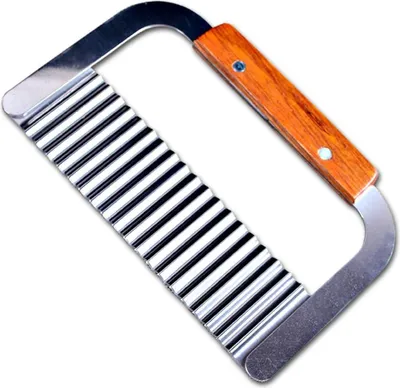 Produktbild von Edelstahl-Gemüsemesser mit gezackter Klinge - ideal für Kartoffeln, Gemüse und Pommes