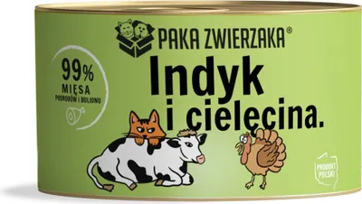 Produktbild von PAKA ZWIERZAKA Turkey with veal - nassfutter für Katzen - 200g