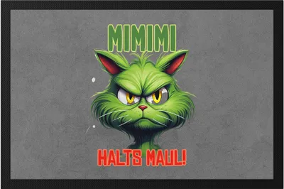 Produktbild von Mimimi Halts Maul Fußmatte Weihnachten Cat Katze Nörgeln Sarkasmus Geschenk
