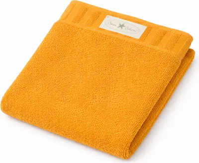 Produktbild von Casa Colori Frottier Handtuch 50x100cm 50 x 100 cm gelb Hohe Farbbrillanz, Einfache Pflege