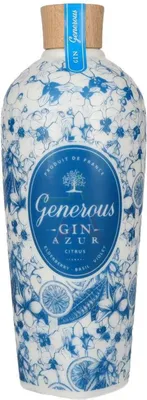 Obrázek produktu pro Generózní gin AZUR Citrus, 40 %, objem 0,70 litru.