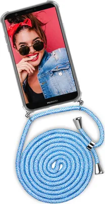 Produktbild von TWIST-Case + TWIST-Cord für Huawei P Smart (2017), Farbe:Chilly Jeans (Silber)
