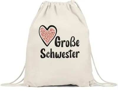 Produktbild von Große Schwester Turnbeutel Gymsack Sisters Beschützerin Geborgenheit Liebe Familie Zusammenhalt Freude Spaß Sis Love