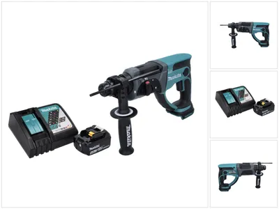 Produktbild von Makita DHR 202 RM1 Akku Kombihammer 18 V 2,0 J SDS Plus + 1x Akku 4,0 Ah + Ladegerät