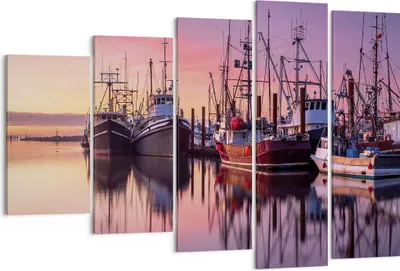 Produktbild von Bild auf Leinwand - Leinwandbild - 5 Teile - Marina Westen Die Sonne - 150x100cm - Wand Bild - Wanddeko - Wandbilder - Leinwanddruck - Bilder - Wanddekoration - Leinwand bilder - EG150x100-4645