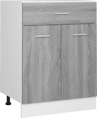Produktbild von vidaXL Unterschrank mit Schublade Lyon Grau Sonoma 60x46x81,5 cm