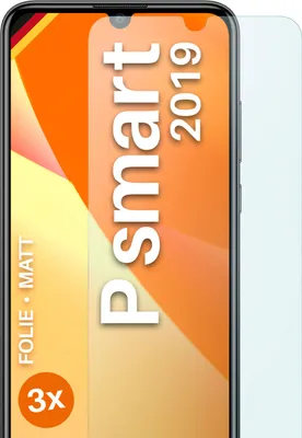 Produktbild von moex® 3x Schutzfolie kompatibel mit Huawei P smart 2019 - Displayschutzfolie Anti Reflex Folie, Matt