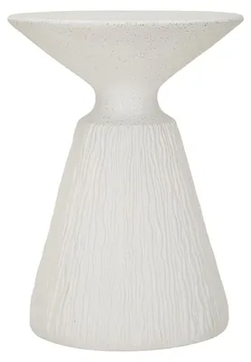 Immagine prodotto di Tavolino d'appoggio Cone in MGO bianco Ø 40x53 cm