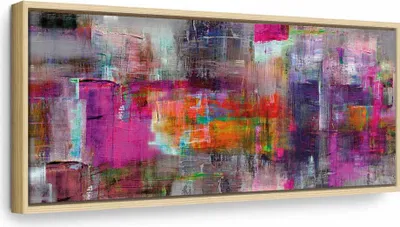 Produktbild von Italienischer Leinwand Leinwandbild - Land of Colors 90x30 cm Abstrakt a-A-0217-b-c