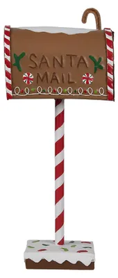 Obrázok produktu pre Clayre & Eef Vianočná dekorácia poštová schránka 14x8x37 cm hnedý kov