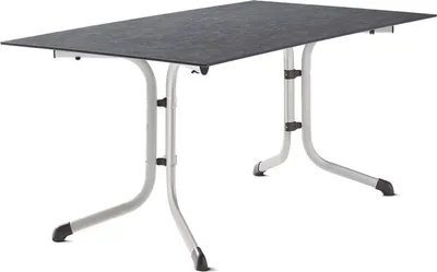 Produktbild von Sieger Boulevard-Klapptisch Polytec 160x90 cm Aluminium