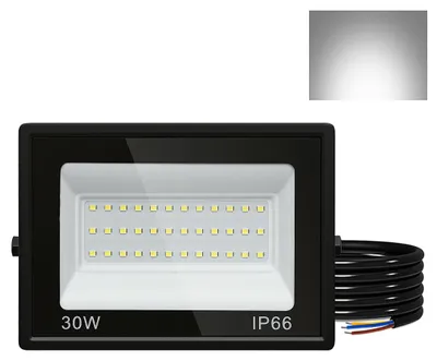 Image de Projecteur LED Izrielar 5 x 30 W pour extérieur, IP66, étanche, pour terrains de sport et garages, 6000 K (blanc froid), projecteur de chantier