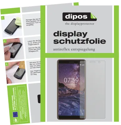 Produktbild von 2x Schutzfolie für Nokia 7 Plus matt Displayschutzfolie Folie Display Schutz