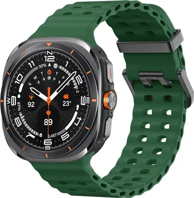 Produktbild von imoshion Ocean Silikonarmband für das Samsung Galaxy Watch Ultra (2024/2025) - Dunkelgrün