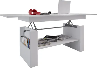 Produktbild von VCM Holz Couchtisch schlicht | Maße ca. H. 52 x B. 115 x T. 58 cm | Wohnzimmertisch - Kobila höhenverstellbar ausziehbar