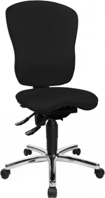 Produktbild von Topstar Profi Bürostuhl SITNESS Ergonomischer Schreibtischstuhl ohne Armlehnen Stoff Schwarz Drehstuhl für Büro, Zuhause