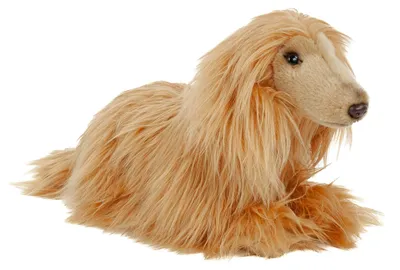 Produktbild von Kuscheltier Windhund braun liegend 32 cm Plüschhund