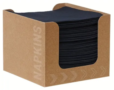 Produktbild von Duni  Dunisoft, Schwarz, Einfarbig, 200 mm, 200 mm, 50 Stück(e), 108 mm