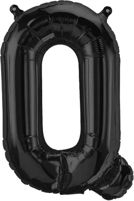 Obrázek produktu pro Folienballon Buchstabe Q, schwarz, ca. 40 cm, für Luftbefüllung