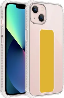Zdjęcie produktu dla Etui ochronne Cadorabo do Apple iPhone 13 Etui w kolorze żółtym Etui silikonowe TPU Etui z funkcją podstawki