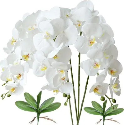 Immagine prodotto di Elegante composizione floreale artificiale, 4 pezzi, bianca