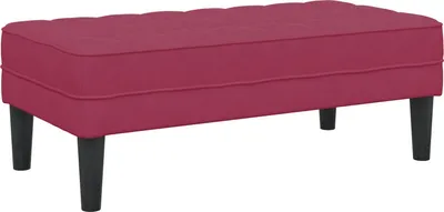 Image de Banc vin rouge 113x57x39 cm Velours, Coffres DesignMeubles Nouveau