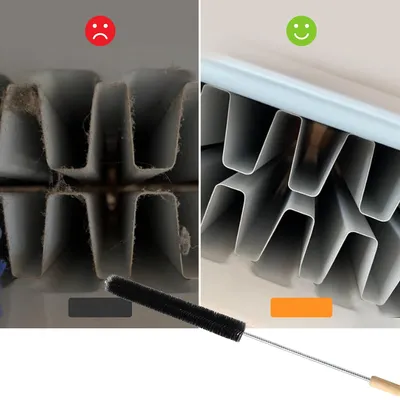 Obrázek produktu pro Kartáč na ploché radiátory, kartáč na čištění radiátorů Aieve 80 cm, kartáč na topení, čistič topení, čisticí nástroj na radiátory