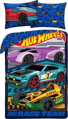 Productafbeelding van Hot Wheels beddengoed, model 1, afmetingen: 140 x 200 cm / 70 x 90 cm