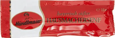 Produktbild von Händlmaiers Hausmachersenf süß Portionsbeutel 15ml 200er Pack