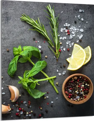 Produktbild von Herdabdeckplatte 40x52 Glaskeramikkochfeld Abdeckung Spritzschutz Glasplatte Deko Schneidebrett, Schiefer Gewürze