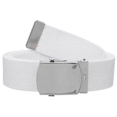 Image de Ceinture, 30 mm, blanc avec boucle métallique