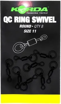 Produktbild von Korda QC Round Ring Swivel Size 11 -  8 Wirbel