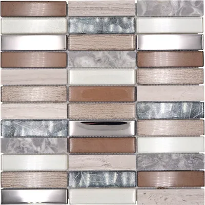Produktbild von Glasmosaik NIGHT 68X mix braun/beige 29,8x29,8 cm