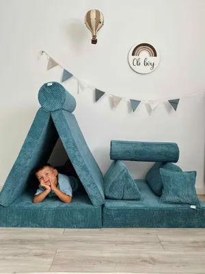 Obrázek produktu pro Montessori hrací lavice Comfort - modrá šňůra