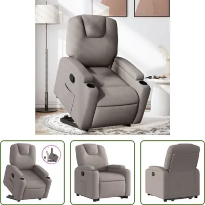 Produktbild von The Living Store Relaxsessel mit Aufstehhilfe Taupe Stoff
